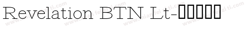 Revelation BTN Lt字体转换